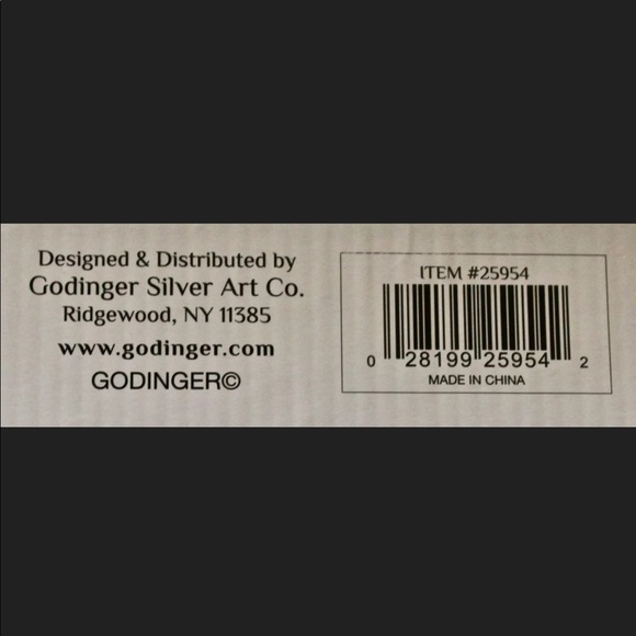 GODINGER DUBLIN CRYSTAL THREE TIER 12 INCH SERVER - Picture 4 of 4